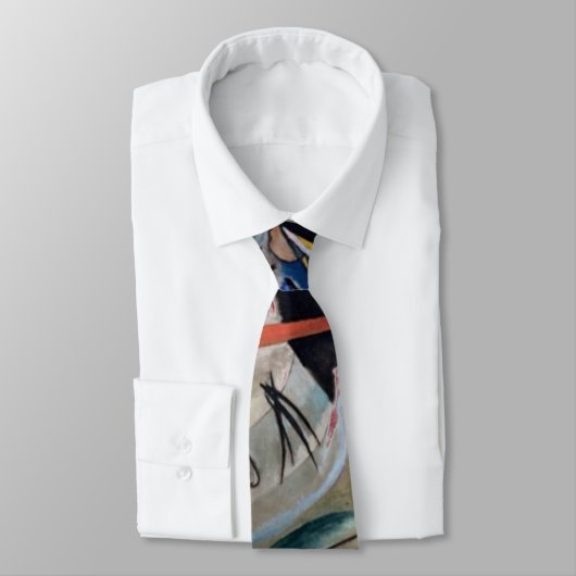 Kandinsky in Gray Abstract Artwork Maroon Stropdas (Gebonden)