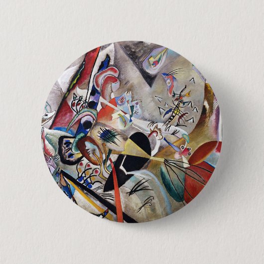 Kandinsky in Gray Button (Voorkant)