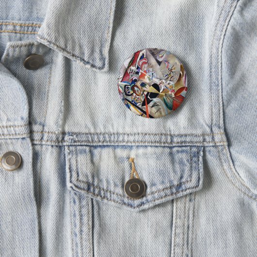 Kandinsky in Gray Button (In situ)