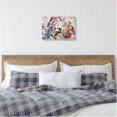 Kandinsky in Gray Canvas Afdruk (Insitu (Slaapkamer))