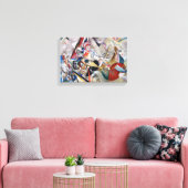Kandinsky in Gray Canvas Afdruk (Insitu (Woonkamer))
