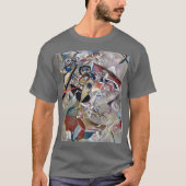Kandinsky in grijs Abstract kunstwerk donkergrijs T-shirt (Voorkant)