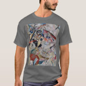 Kandinsky in grijs Abstract kunstwerk donkergrijs T-shirt (Voorkant)