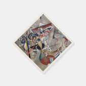 Kandinsky in grijs Abstract kunstwerk Servet (Hoek)