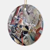 Kandinsky in het Abstracte grijze kunstwerk Keramisch Ornament (Links)
