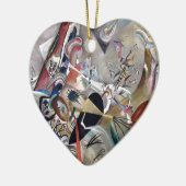 Kandinsky in het Abstracte grijze kunstwerk Keramisch Ornament (Links)