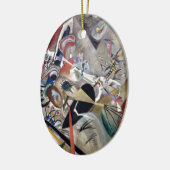 Kandinsky in het Abstracte grijze kunstwerk Keramisch Ornament (Links)