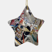 Kandinsky in het Abstracte grijze kunstwerk Keramisch Ornament (Rechts)
