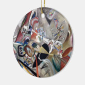 Kandinsky in het Abstracte grijze kunstwerk Keramisch Ornament (Links)