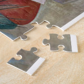 Kandinsky in het Abstracte grijze kunstwerk Legpuzzel (Zijkant)