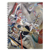 Kandinsky in het Abstracte grijze kunstwerk Notitieboek (Voorkant)