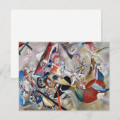 Kandinsky in het grijze Briefkaart (Voorkant / Achterkant)