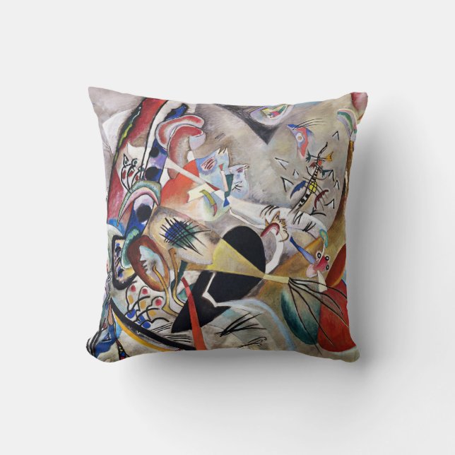 Kandinsky in het grijze Sierkussen (Voorkant)
