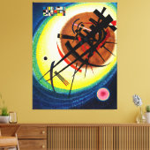 KANDINSKY - IN HET HELDERE OVAAL - 1925 - Bauhaus  Canvas Afdruk (Insitu (Woonkamer))