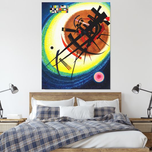 KANDINSKY - IN HET HELDERE OVAAL - 1925 - Bauhaus  Canvas Afdruk (Insitu (Slaapkamer))