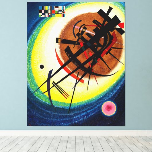 KANDINSKY - IN HET HELDERE OVAAL - 1925 - Bauhaus  Canvas Afdruk (Insitu (Houten vloer))