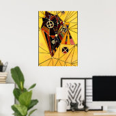 Kandinsky - In het netwerk Poster (Thuiskantoor)