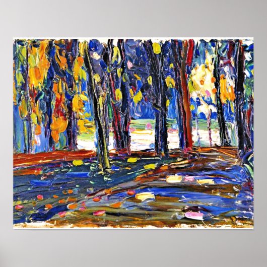 Kandinsky - In het Park St. Cloud - Autumn II Poster (Voorkant)
