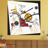 KANDINSKY - IN HET ZWARTE VIERKANT - 1923 - Bauhau Canvas Afdruk (Insitu (Woonkamer))