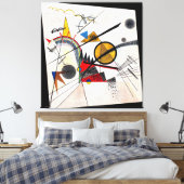 KANDINSKY - IN HET ZWARTE VIERKANT - 1923 - Bauhau Canvas Afdruk (Insitu (Slaapkamer))