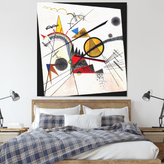 KANDINSKY - IN HET ZWARTE VIERKANT - 1923 - Bauhau Canvas Afdruk (Insitu (Slaapkamer))
