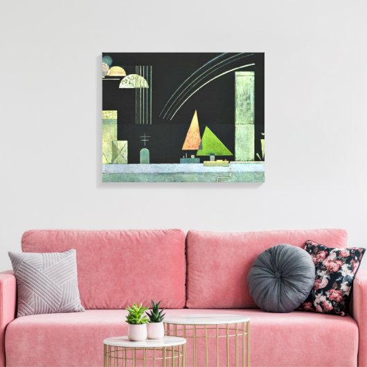 Kandinsky - In rust Canvas Afdruk (Insitu (Woonkamer))