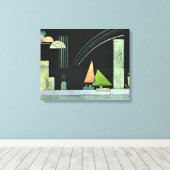 Kandinsky - In rust Canvas Afdruk (Insitu (Houten vloer))