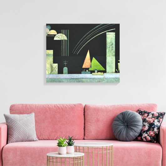 Kandinsky - In Rust Canvas Afdruk (Insitu (Woonkamer))