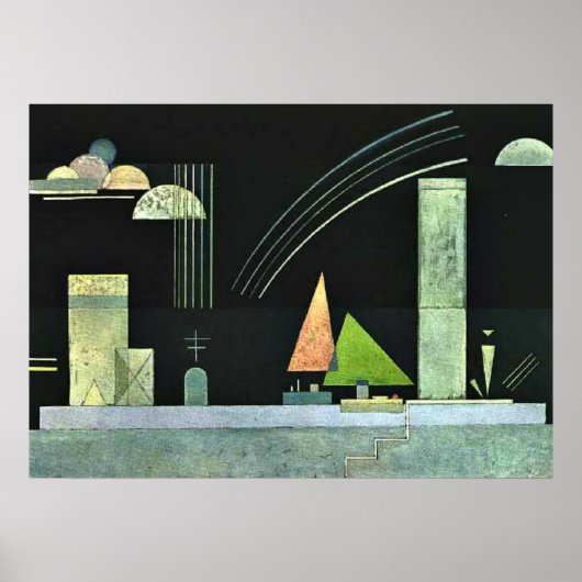 Kandinsky - In rust Poster (Voorkant)