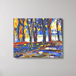 Kandinsky - In the Park of St. Cloud - Autumn II Canvas Afdruk