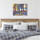 Kandinsky - In the Park of St. Cloud - Autumn II Canvas Afdruk (Insitu (Slaapkamer))