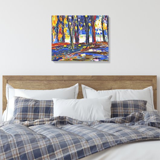 Kandinsky - In the Park of St. Cloud - Autumn II Canvas Afdruk (Insitu (Slaapkamer))
