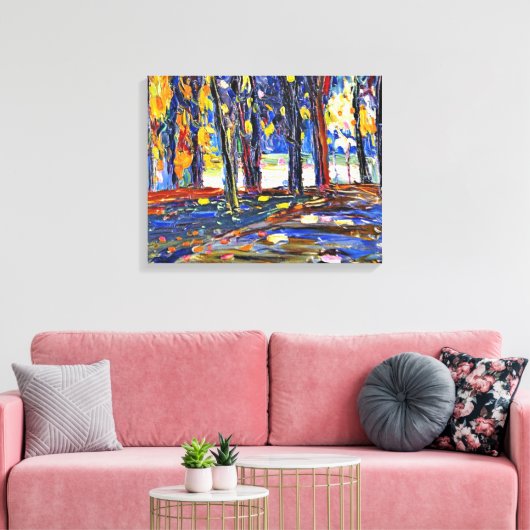 Kandinsky - In the Park of St. Cloud - Autumn II Canvas Afdruk (Insitu (Woonkamer))