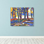 Kandinsky - In the Park of St. Cloud - Autumn II Canvas Afdruk (Insitu (Houten vloer))