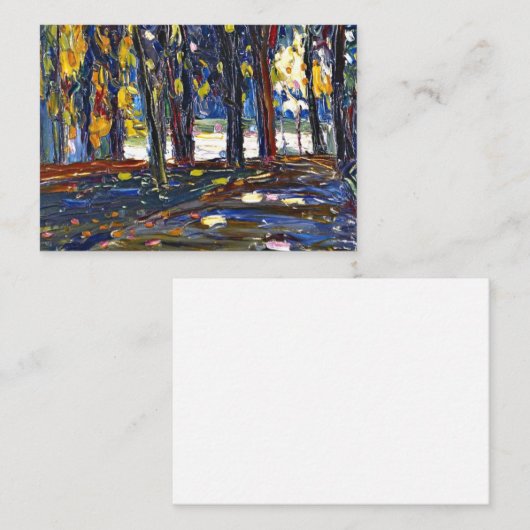 Kandinsky - In the Park of St. Cloud - Autumn II Notitiekaartje (Voorkant / Achterkant)