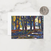 Kandinsky - In the Park of St. Cloud - Autumn II Notitiekaartje (Voorkant / Achterkant in situ)