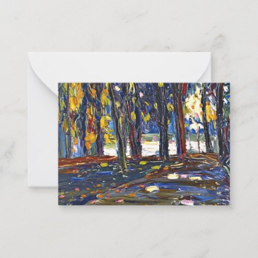 Kandinsky - In the Park of St. Cloud - Autumn II Notitiekaartje (Voorkant)