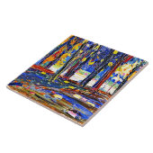 Kandinsky - In the Park of St. Cloud - Autumn II Tegeltje (Zijkant)