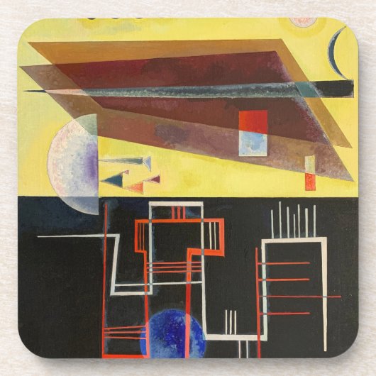 Kandinsky Inner Alliance Abstract kunstwerk Bier Onderzetter (Voorkant)