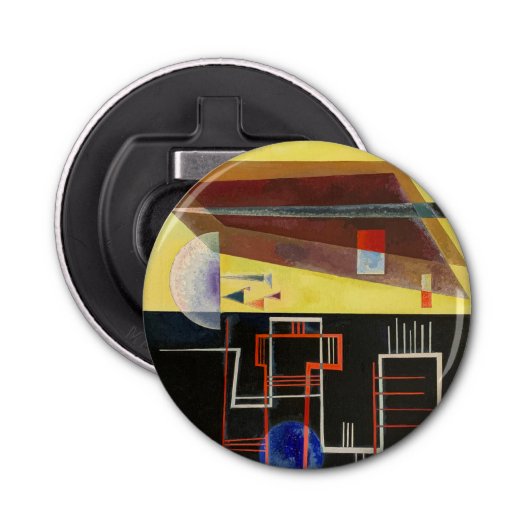 Kandinsky Inner Alliance Abstract kunstwerk Button Flesopener (Voorkant)