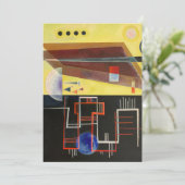 Kandinsky Inner Alliance Abstract kunstwerk Feestdagenkaart (Staand voorkant)