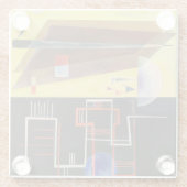 Kandinsky Inner Alliance Abstract kunstwerk Glazen Onderzetter (Achterkant)