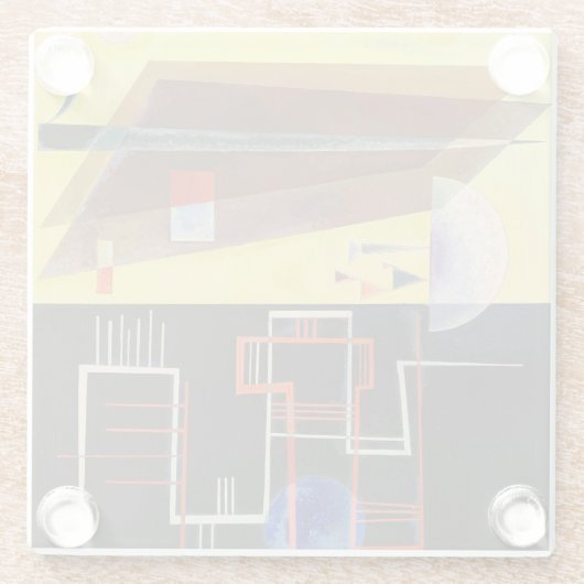 Kandinsky Inner Alliance Abstract kunstwerk Glazen Onderzetter (Achterkant)