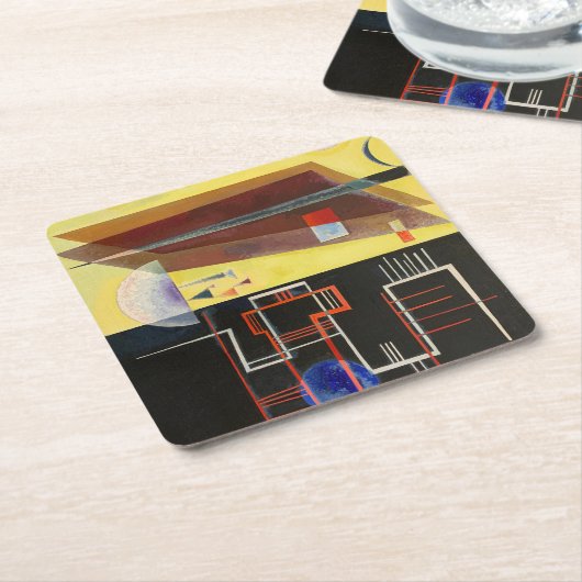 Kandinsky Inner Alliance Abstract kunstwerk Kartonnen Onderzetters (Schuin)