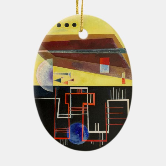 Kandinsky Inner Alliance Abstract kunstwerk Keramisch Ornament (Achterkant)
