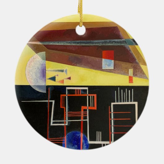 Kandinsky Inner Alliance Abstract kunstwerk Keramisch Ornament (Achterkant)