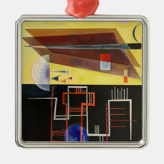 Kandinsky Inner Alliance Abstract kunstwerk Metalen Ornament (Voorkant)