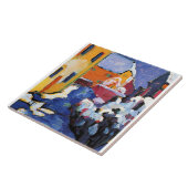 Kandinsky - Kerkhof en pastorie in Kochel Tegeltje (Zijkant)