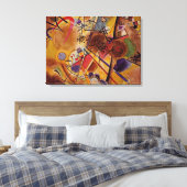 Kandinsky - Kleine droom in rood Canvas Afdruk (Insitu (Slaapkamer))