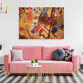 Kandinsky - Kleine droom in rood Canvas Afdruk (Insitu (Woonkamer))